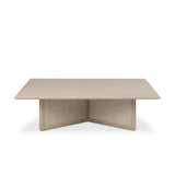 Featuring Rosenell Natural Oak Veneer Square Coffee Table by Four Hands at Amethyst Home. Anchor your living space with a squared coffee table of light, natural oak. A smooth top pairs with a panel-style base of woven paper cord for a clean, Scandinavian-inspired look that will work into your collection beautifully. Overall Dimensions: 55.00"w x 55.00"d x 15.0. Amethyst Home provides interior design, new home construction design consulting, vintage area rugs, and lighting in the Dallas metro area.