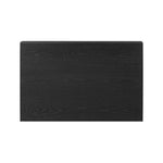 Elevate your bedside storage with a nightstand of black-finished oak. A smooth top pairs with a single drawer front of woven paper cord for a dark, rich look that will work into your bedroom collection beautifully Amethyst Home provides interior design, new home construction design consulting, vintage area rugs, and lighting in the Portland metro area.