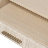 Elevate your bedside storage with a nightstand of light, natural oak. A smooth top pairs with a single drawer front of woven paper cord for a clean, Scandinavian-inspired look that will work into your bedroom collection beautifully Amethyst Home provides interior design, new home construction design consulting, vintage area rugs, and lighting in the Laguna Beach metro area.