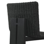 Featuring Roxy Faux Black Hyacinth Outdoor Dining Chair by Four Hands at Amethyst Home. Expertly crafted for outdoor use, the Roxy Faux Black Hyacinth Dining Chair combines style and functionality. Its durable construction makes it perfect for outdoor dining, while its elegant design adds a touch of sophistication to any space. Get ready to elevate your outd. Amethyst Home provides interior design, new home construction design consulting, vintage area rugs, and lighting in the Monterey metro area.