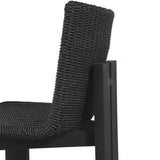 Featuring Roxy Faux Black Hyacinth Outdoor Dining Chair by Four Hands at Amethyst Home. Expertly crafted for outdoor use, the Roxy Faux Black Hyacinth Dining Chair combines style and functionality. Its durable construction makes it perfect for outdoor dining, while its elegant design adds a touch of sophistication to any space. Get ready to elevate your out. Amethyst Home provides interior design, new home construction design consulting, vintage area rugs, and lighting in the San Diego metro area.