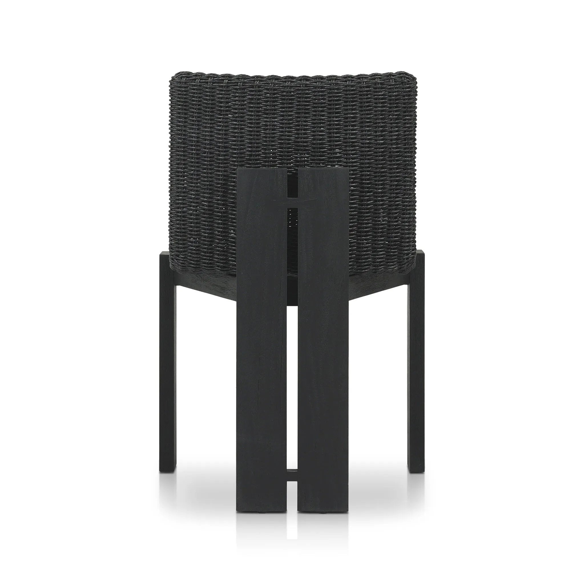 Featuring Roxy Faux Black Hyacinth Outdoor Dining Chair by Four Hands at Amethyst Home. Expertly crafted for outdoor use, the Roxy Faux Black Hyacinth Dining Chair combines style and functionality. Its durable construction makes it perfect for outdoor dining, while its elegant design adds a touch of sophistication to any space. Get ready to elevate your ou. Amethyst Home provides interior design, new home construction design consulting, vintage area rugs, and lighting in the Scottsdale metro area.