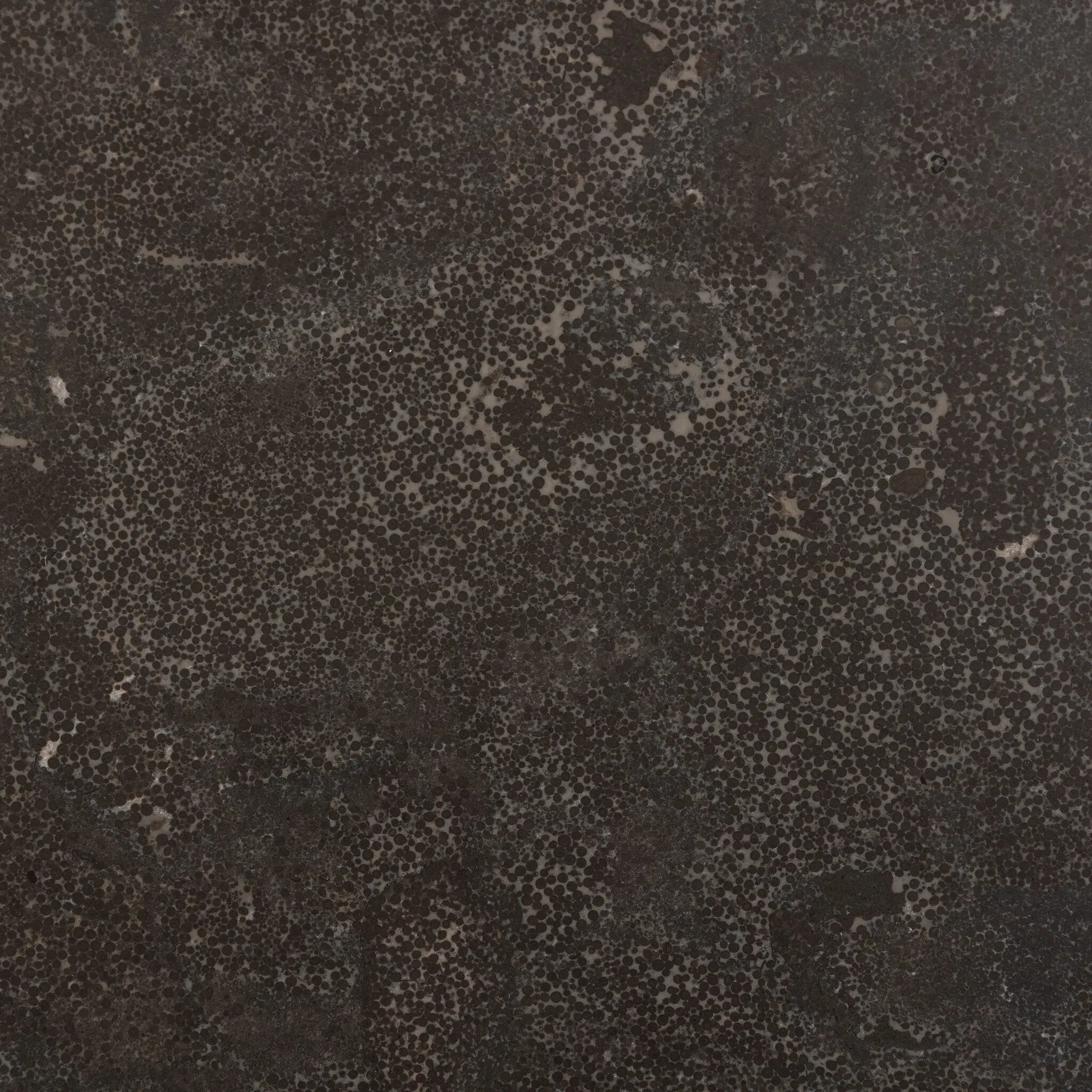 Mixed materials make for great drama. A cone-tapered base of dark oak supports a rounded tabletop of solid bluestone, with oak banding on the edges for thoughtful contrast Amethyst Home provides interior design, new home construction design consulting, vintage area rugs, and lighting in the Winter Garden metro area.