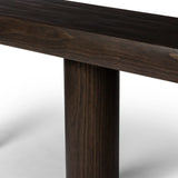Featuring Sommer Sienna Brown Pine Console Table by Four Hands at Amethyst Home. Three round pillar legs support a thick oval top featuring rounded edges. A dark brown pine finish showcases rich grain movement, playing up the curvature of this piece.
Overall Dimensions: 16.0" L x 78.0 " W x 30.0" H
Collection: WestgateColors: Sienna Brown PineMaterials: Sol. Amethyst Home provides interior design, new home construction design consulting, vintage area rugs, and lighting in the Charlotte metro area.