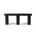 Featuring Sommer Sienna Brown Pine Console Table by Four Hands at Amethyst Home. Three round pillar legs support a thick oval top featuring rounded edges. A dark brown pine finish showcases rich grain movement, playing up the curvature of this piece.
Overall Dimensions: 16.0" L x 78.0 " W x 30.0" H
Collection: WestgateColors: Sienna Brown PineMaterials: Sol. Amethyst Home provides interior design, new home construction design consulting, vintage area rugs, and lighting in the Park City metro area.