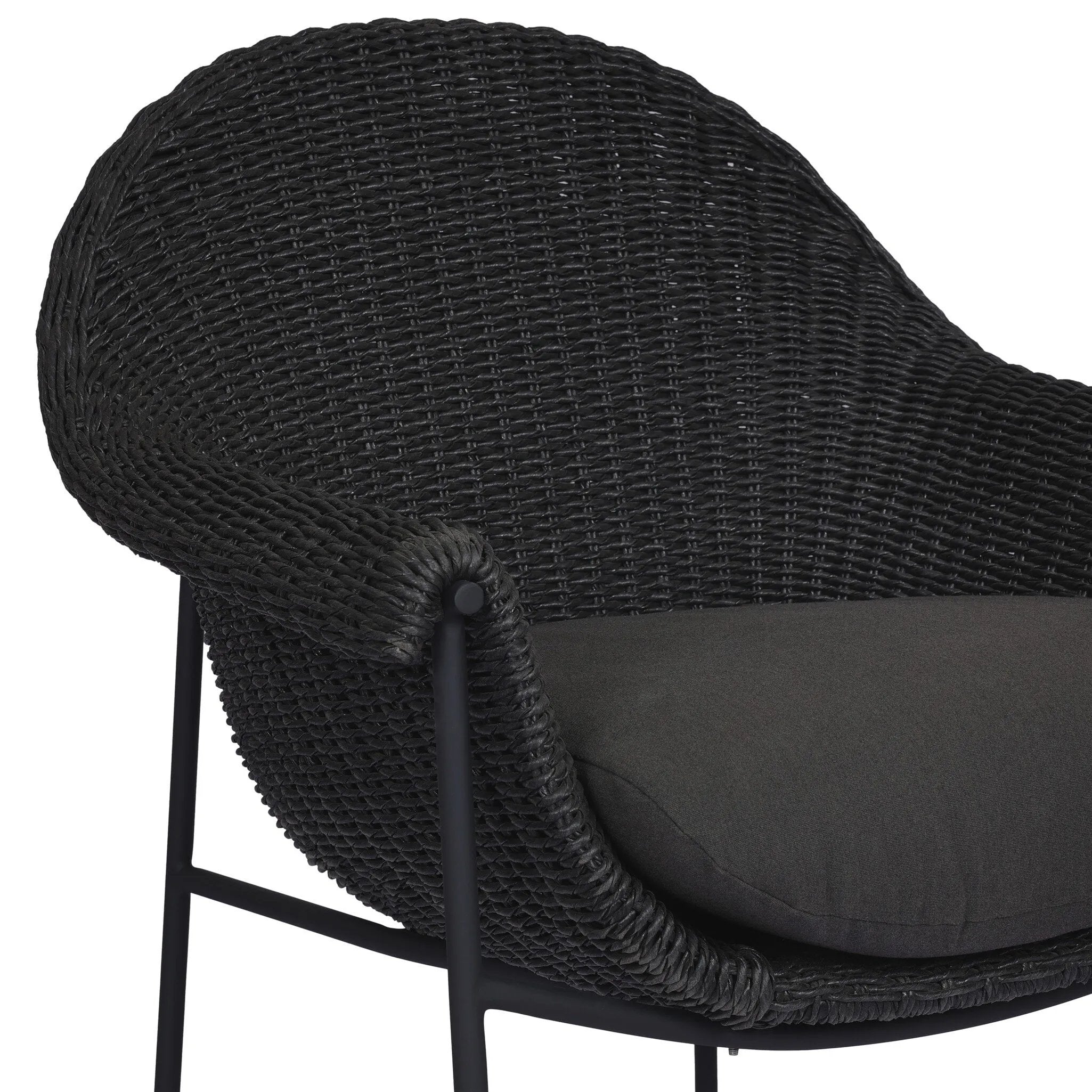 Featuring Suerte Arashi Ink Outdoor Stool by Four Hands at Amethyst Home. Crafted from durable and weather-resistant materials, the Suerte Arashi Ink Outdoor Stool is the perfect addition to any outdoor space. With its sleek design and sturdy construction, this stool offers both style and functionality. Enjoy the outdoors in comfort and style with the S. Amethyst Home provides interior design, new home construction design consulting, vintage area rugs, and lighting in the Newport Beach metro area.