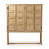 Featuring Tamara Worn Oak Cabinet by Four Hands at Amethyst Home. Worn oak cabinetry with paneled doors, all atop an elevated stand. With natural cracks for character, this piece can be styled just about anywhere, bringing with it bonus storage and vintage charm.
Overall Dimensions: 19.25" L x 60.5 " W x 69.5" H
Collection: CordellaColors: Worn Oak VeneerMa. Amethyst Home provides interior design, new home construction design consulting, vintage area rugs, and lighting in the San Diego metro area.