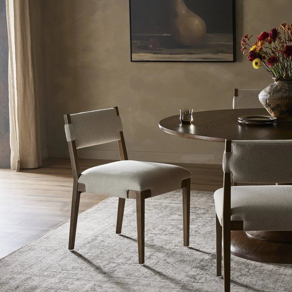 Featuring Tamari Antwerp Natural Dining Chair by Four Hands at Amethyst Home. Expertly crafted from natural materials, the Tamari Antwerp Dining Chair is the perfect addition to any dining room. With a sturdy design and comfortable seat, this chair offers both functional and aesthetic appeal. Shipping on 5/16/2024 - order now to elevate your dining experience.
. Amethyst Home provides interior design, new home construction design consulting, vintage area rugs, and lighting in the Miami metro area.