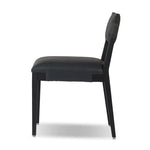 Featuring Tamari Brickhouse Black Dining Chair by Four Hands at Amethyst Home. Indulge in the luxurious experience of dining with our Tamari Brickhouse Black Dining Chair. With its sleek and sophisticated design, this chair is sure to elevate any dining space. Comfortable and elegant, it's the perfect addition to your upscale lifestyle.
Overall Dimensions:. Amethyst Home provides interior design, new home construction design consulting, vintage area rugs, and lighting in the Washington metro area.
