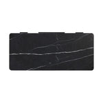 Design your home office with hallmark features inspired by soft Brutalism. Made from solid walnut and poplar woods with a natural finish, the five-drawer executive desk is topped with a black marble top with half bullnose edging for smooth contours. High-quality hardware is crafted from black iron Amethyst Home provides interior design, new home construction design consulting, vintage area rugs, and lighting in the Scottsdale metro area.