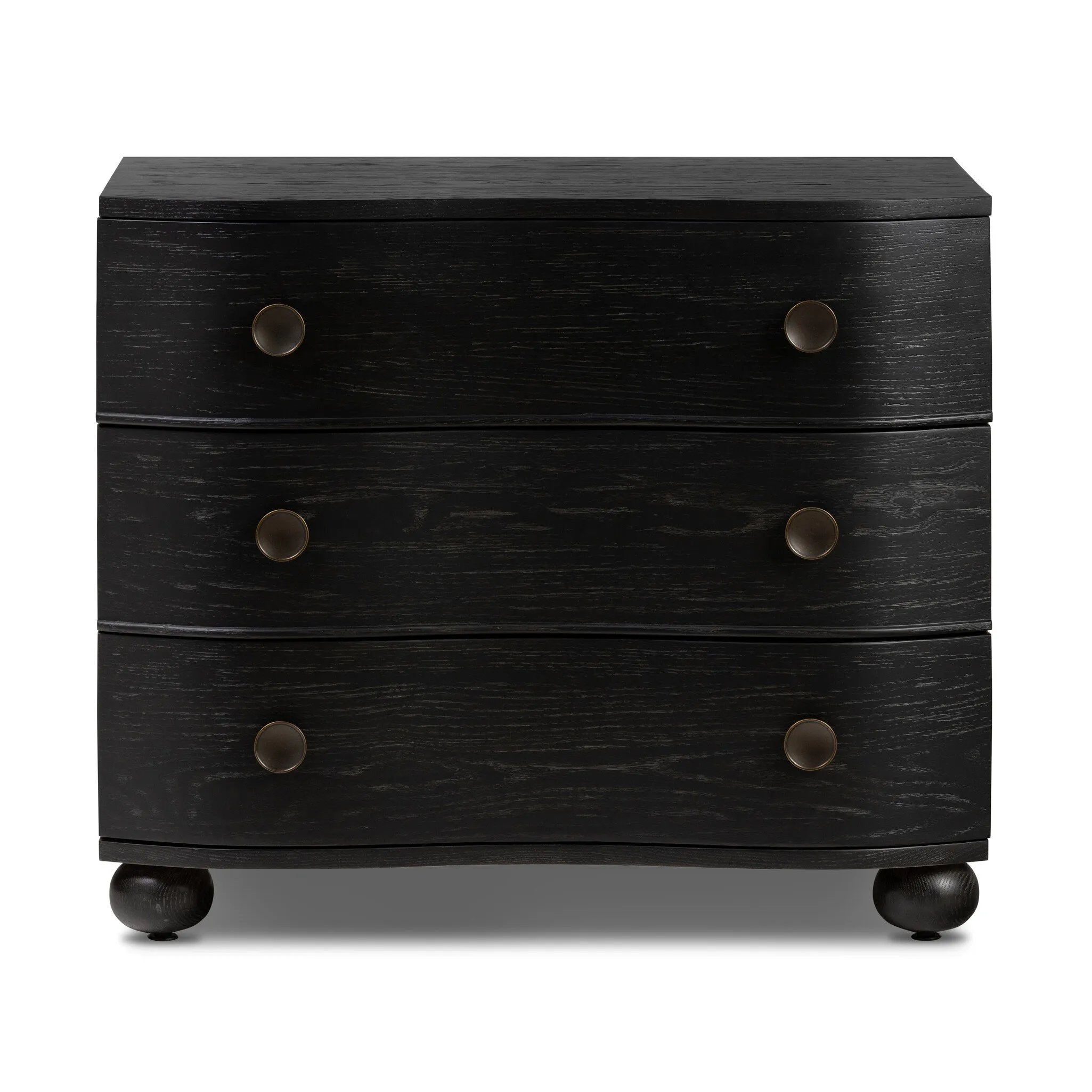 Featuring Tiago Distressed Black Nightstand by Four Hands at Amethyst Home. Introduce a touch of elegance to your bedroom with our Tiago Distressed Black Nightstand. Crafted with exquisite attention to detail, this nightstand features a sleek design and distressed black finish, adding a touch of sophistication to any room. Ready to ship, it's the perfect ad. Amethyst Home provides interior design, new home construction design consulting, vintage area rugs, and lighting in the Charlotte metro area.