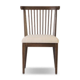 A linear dining style inspired by Japanese tea houses, crafted from natural ash. Designed for comfort, a thick cushion seat is upholstered in a casual poly-linen blend Amethyst Home provides interior design, new home construction design consulting, vintage area rugs, and lighting in the San Diego metro area.