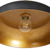 Featuring Walton Black Aluminum Enamel Pendant by Four Hands at Amethyst Home. Low-profile pendant light with wide cast aluminum shade in a black textured finish. Gold leaf interior reflects to emit a warm, inviting glow that meets vintage inspiration and modern simplicity.
Overall Dimensions: 18.0" L x 18.0 " W x 8.25" H
Collection: DaneColors: Black Alumi. Amethyst Home provides interior design, new home construction design consulting, vintage area rugs, and lighting in the Calabasas metro area.