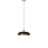 Featuring Walton Black Aluminum Enamel Pendant by Four Hands at Amethyst Home. Low-profile pendant light with wide cast aluminum shade in a black textured finish. Gold leaf interior reflects to emit a warm, inviting glow that meets vintage inspiration and modern simplicity.
Overall Dimensions: 18.0" L x 18.0 " W x 8.25" H
Collection: DaneColors: Black A. Amethyst Home provides interior design, new home construction design consulting, vintage area rugs, and lighting in the Winter Garden metro area.