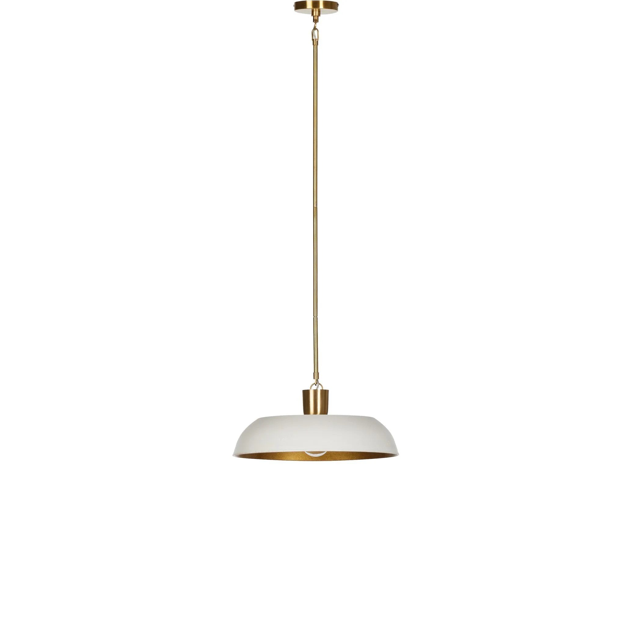 Featuring Walton White Aluminum Enamel Pendant by Four Hands at Amethyst Home. Low-profile pendant light with wide cast aluminum shade in a white textured finish. Gold leaf interior reflects to emit a warm, inviting glow that meets vintage inspiration and modern simplicity.
Overall Dimensions: 18.0" L x 18.0 " W x 8.25" H
Collection: DaneColors: White Alumi. Amethyst Home provides interior design, new home construction design consulting, vintage area rugs, and lighting in the Park City metro area.