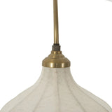 Slim and curved, a swan-neck arm supports a bell-shaped linen shade with brass boning, updating a traditional lighting look. This plug-in sconce design brings warm illumination to any space while discreet cord management keeps the look polished. Ideal for crafting warm, inviting reading corners or bedside ambiance Amethyst Home provides interior design, new home construction design consulting, vintage area rugs, and lighting in the Des Moines metro area.