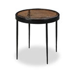 Featuring Yoko Smoked Brown Cast Glass Nesting Table by Four Hands at Amethyst Home. Smoky brown glass-topped table with slim