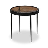 Featuring Yoko Smoked Brown Cast Glass Nesting Table by Four Hands at Amethyst Home. Smoky brown glass-topped table with slim