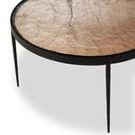 Featuring Yoko Smoked Brown Cast Glass Nesting Table by Four Hands at Amethyst Home. Smoky brown glass-topped table with slim