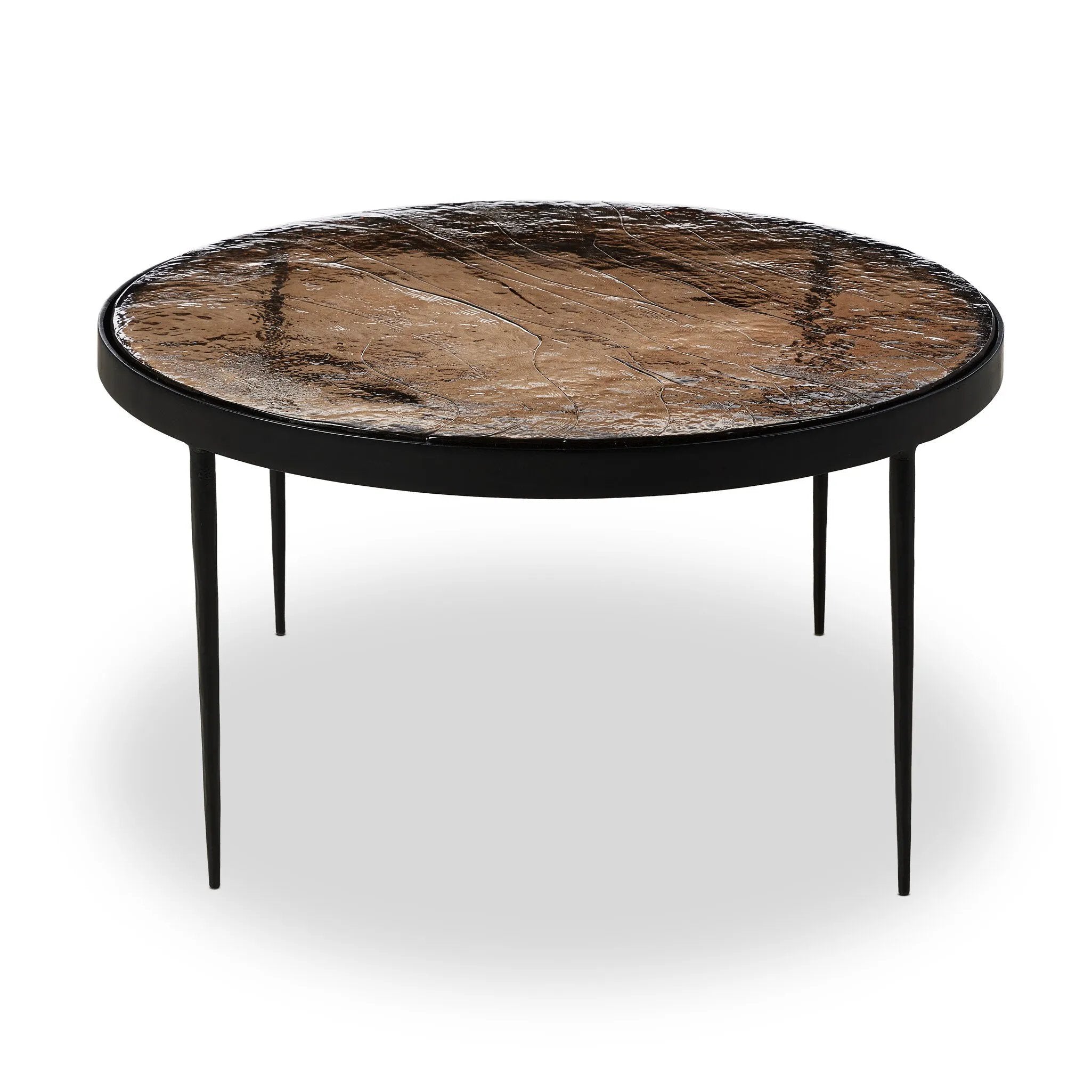 Featuring Yoko Smoked Brown Cast Glass Nesting Table by Four Hands at Amethyst Home. Smoky brown glass-topped table with slim, tapered matte black metal frames for a sleek, modern look. Part of a nesting set, can be used alone or paired with its smaller counterpart.
Overall Dimensions: 32.0" L x 32.0 " W x 16.25" H
Collection: MarlowColors: Smoked Brown Cast. Amethyst Home provides interior design, new home construction design consulting, vintage area rugs, and lighting in the Monterey metro area.