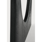 Featuring Geometric Oak Black Rectangular Dining Table by Ethnicraft at Amethyst Home. With enriched shapes and unexpected details, the Geometric solid oak dining table is a statement item, equally at home in the dining room or workspace. Luxury comes with its length, which is offset by softened edges and natural lines. Interesting shapes are in play to add volume and practical com. Amethyst Home provides interior design, new construction, custom furniture, and area rugs in the Monterey metro area