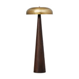 Featuring Griffin Russet Mango Floor Lamp by Four Hands at Amethyst Home. A stylish nod to midcentury mushroom lamps, this beautifully scaled wood lamp features a gleaming metal shade finished in aged brass. It's topped with a small wood finial to complete the look.Overall Dimensions: 26.00"w x 26.00"d x 63.75"hWeight : 40.56 lbsMaterials : Solid Mango, Iron. Amethyst Home provides interior design, new construction, custom furniture, and area rugs in the Kansas City metro area