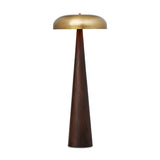Featuring Griffin Russet Mango Floor Lamp by Four Hands at Amethyst Home. A stylish nod to midcentury mushroom lamps, this beautifully scaled wood lamp features a gleaming metal shade finished in aged brass. It's topped with a small wood finial to complete the look.Overall Dimensions: 26.00"w x 26.00"d x 63.75"hWeight : 40.56 lbsMaterials : Solid Mango, Iron. Amethyst Home provides interior design, new construction, custom furniture, and area rugs in the Portland metro area