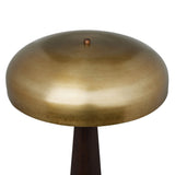 Featuring Griffin Russet Mango Floor Lamp by Four Hands at Amethyst Home. A stylish nod to midcentury mushroom lamps, this beautifully scaled wood lamp features a gleaming metal shade finished in aged brass. It's topped with a small wood finial to complete the look.Overall Dimensions: 26.00"w x 26.00"d x 63.75"hWeight : 40.56 lbsMaterials : Solid Mango, Iron. Amethyst Home provides interior design, new construction, custom furniture, and area rugs in the Scottsdale metro area