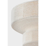 Inspired by the sea-faring community of Scotland, Thurso hovers between tension and release. Recalling the comfort of a ferry station during harsh conditions, the artist Chandler McLellan sought to imbue this pendant with a soft warmth in both materiality and luminance. Amethyst Home provides interior design, new home construction design consulting, vintage area rugs, and lighting in the Des Moines metro area.