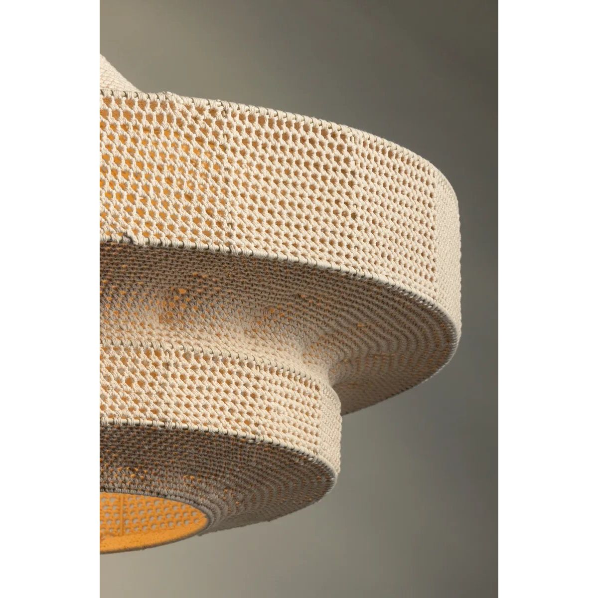 Inspired by the sea-faring community of Scotland, Thurso hovers between tension and release. Recalling the comfort of a ferry station during harsh conditions, the artist Chandler McLellan sought to imbue this pendant with a soft warmth in both materiality and luminance. Amethyst Home provides interior design, new home construction design consulting, vintage area rugs, and lighting in the Nashville metro area.