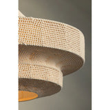 Inspired by the sea-faring community of Scotland, Thurso hovers between tension and release. Recalling the comfort of a ferry station during harsh conditions, the artist Chandler McLellan sought to imbue this pendant with a soft warmth in both materiality and luminance. Amethyst Home provides interior design, new home construction design consulting, vintage area rugs, and lighting in the Nashville metro area.