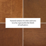 Featuring Halston Heirloom Sienna Cocktail Ottoman by Four Hands at Amethyst Home. A Seventies-era style inspired by a flea market find. Top-grain leather features dramatic tufting with sling detailing and wide ash framing below. Sourced from one of the oldest family-owned tanneries in Italy's Bassano del Grappa, heirloom leather is salvaged and processed from upcycled hides featurin. Amethyst Home provides interior design, new construction, custom furniture, and area rugs in the Boston metro area