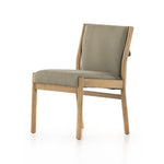 Featuring Nina Cotton Dining Chair by Four Hands at Amethyst Home. This cotton/linen blend Nina Chair feels plush yet so natural with the blend of earth made fibers.  The wood detail on the back makes us swoon.Overall Dimensions: 21.25"w x 24.50"d x 33.50"hWeight : 19.80 lbsMaterials : 62% Cotton, 20% Flax/Linen, 18% Viscose (Rayon), Solid Parawood, Stainless Steel. Amethyst Home provides interior design, new construction, custom furniture, and area rugs in the Dallas metro area