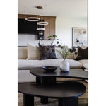 Featuring Mahogany Boomerang Coffee Table - Small by Ethnicraft at Amethyst Home. Playful, pebble shapes set on a beautiful, folded, base. The Boomerang coffee table is a fantastic and well-proportioned addition to any space. Configured with the two sizes together, or as a stand-alone, this design is sure to capture attention.
Dimensions: 33.5" x 30.5" x 1.  Amethyst Home provides interior design, new home construction design consulting, vintage area rugs, and lighting in the Charlotte metro area.