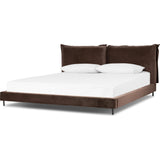 Featuring Inwood Surrey Cocoa-King Bed by Four Hands at Amethyst Home. Bring a billowy look to the bedroom. Oversized pillow-like cushioning creates the headboard for this low-profile bed, for a sophisticated-while-cozy look.Overall Dimensions: 95.25"W x 91"L x 43.5"H
Collection: EastonColors: Surrey Cocoa ,GunmetalMaterials: 76.8% Co, 23.2% Pl ,Iron Weight: 20. Amethyst Home provides interior design, new home construction design consulting, vintage area rugs, and lighting in the Omaha metro area.