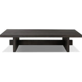 Isaac Smoked Black Coffee Table  Four Hands