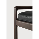 Featuring Jack Black Leather Mahogany Dark Brown Bench by Ethnicraft at Amethyst Home. Alluring from every angle, luxuriant shapes and curves form the basis of the Jack collection. This bench's clean lines are inspired by Scandinavian modernism, reinforcing a classic, vintage, feel that can be passed on to generations ahead.Weight : 31 lbs Dimensions: 16.5" W x 59.5" L x 23.5" H. Amethyst Home provides interior design, new construction, custom furniture, and area rugs in the Calabasas metro area