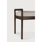 Featuring Jack Ivory Mahogany Dark Brown Bench by Ethnicraft at Amethyst Home. Alluring from every angle, luxuriant shapes and curves form the basis of the Jack collection. This bench's clean lines are inspired by Scandinavian modernism, reinforcing a classic, vintage, feel that can be passed on to generations ahead.Weight : 31 lbs Dimensions: 16.5" W x 59.5" L x 23.5" H. Amethyst Home provides interior design, new construction, custom furniture, and area rugs in the Boston metro area
