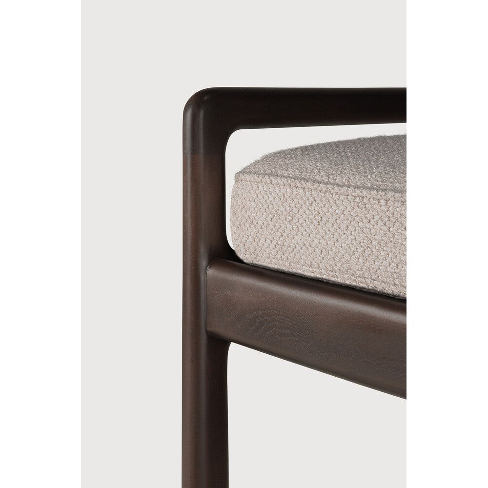 Featuring Jack Ivory Mahogany Dark Brown Bench by Ethnicraft at Amethyst Home. Alluring from every angle, luxuriant shapes and curves form the basis of the Jack collection. This bench's clean lines are inspired by Scandinavian modernism, reinforcing a classic, vintage, feel that can be passed on to generations ahead.Weight : 31 lbs Dimensions: 16.5" W x 59.5" L x 23.5" H. Amethyst Home provides interior design, new construction, custom furniture, and area rugs in the Monterey metro area