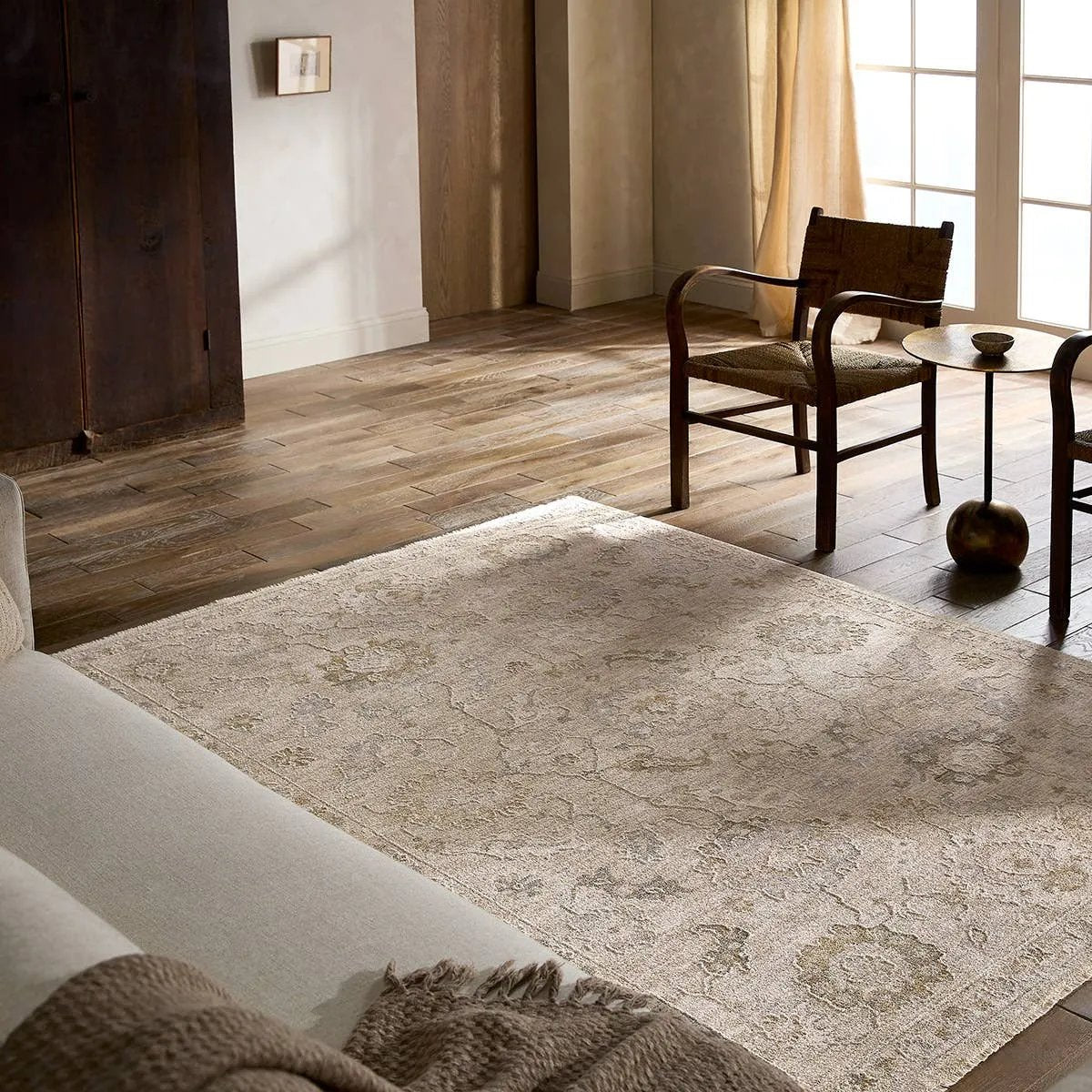 Featuring Alara Rug by Jaipur Living at Amethyst Home. Elegant and classic, the Alara design presents a largely sought-after Oushak-inspired pattern in a durable, powerloomed construction. The beautiful blue and gray oriental pattern effortlessly elevates any medium-traffic indoor setting. Space-dyed polyester introduces subtle, intriguing color variatio. Amethyst Home provides interior design, new home construction design consulting, vintage area rugs, and lighting in the Laguna Beach metro area.