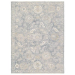 Featuring Alara Rug by Jaipur Living at Amethyst Home. Elegant and classic, the Alara design presents a largely sought-after Oushak-inspired pattern in a durable, powerloomed construction. The beautiful blue and gray oriental pattern effortlessly elevates any medium-traffic indoor setting. Space-dyed polyester introduces subtle, intriguing color variat. Amethyst Home provides interior design, new home construction design consulting, vintage area rugs, and lighting in the Salt Lake City metro area.