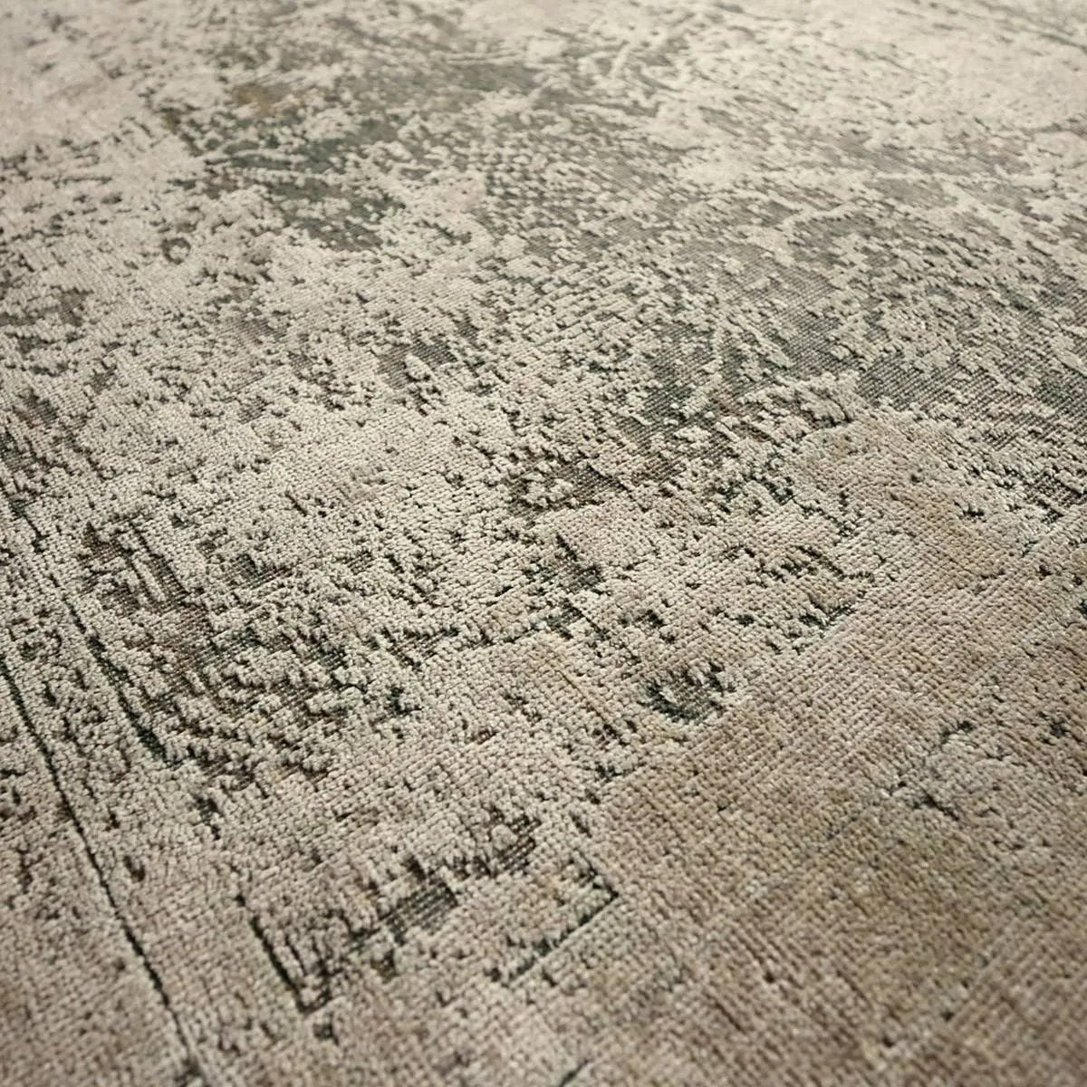 Featuring Alexandria Hand-Knotted Rug by Jaipur Living at Amethyst Home. Deeply rooted in artisanal craftsmanship and traditions, the Nitara Alexandria is a hand-knotted feat. A soft wool-and-silk blend is enhanced with an oxidized process to create a lustrous, distressed finish that amplifies its vintage appeal. Featuring a plush, high-low pile, the Alexandri. Amethyst Home provides interior design, new home construction design consulting, vintage area rugs, and lighting in the Dallas metro area.