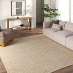 Featuring Aposio Pranhita Natural Hand-Knotted Rug by Jaipur Living at Amethyst Home. Exquisitely hand-knotted of Persian knots, this extraordinary 100% wool rug is a modern-day classic.  Its sculptural hand cut pile is plush, yet easy-to-care for and stain resistant. Handmade in wistful shades of cream and beige, the Pranhita design’s subtle cut-pile cat. Amethyst Home provides interior design, new home construction design consulting, vintage area rugs, and lighting in the Kansas City metro area.