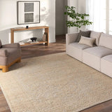 Featuring Aposio Pranhita Natural Hand-Knotted Rug by Jaipur Living at Amethyst Home. Exquisitely hand-knotted of Persian knots, this extraordinary 100% wool rug is a modern-day classic.  Its sculptural hand cut pile is plush, yet easy-to-care for and stain resistant. Handmade in wistful shades of cream and beige, the Pranhita design’s subtle cut-pile cat. Amethyst Home provides interior design, new home construction design consulting, vintage area rugs, and lighting in the Kansas City metro area.