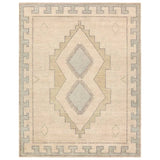 Featuring Azzurro Hand-Knotted Rug by Jaipur Living at Amethyst Home. Classic in pattern, modern in palette—the Azzurro rug offers the best of both worlds. A light green medallion motif unfolds across a soft cream backdrop, balancing timeless elegance with contemporary sensibility. Hand-carded wool lends a rich, organic texture—an ideal foundation for medium-t. Amethyst Home provides interior design, new home construction design consulting, vintage area rugs, and lighting in the Austin metro area.