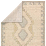 Featuring Azzurro Hand-Knotted Rug by Jaipur Living at Amethyst Home. Classic in pattern, modern in palette—the Azzurro rug offers the best of both worlds. A light green medallion motif unfolds across a soft cream backdrop, balancing timeless elegance with contemporary sensibility. Hand-carded wool lends a rich, organic texture—an ideal foundation for medi. Amethyst Home provides interior design, new home construction design consulting, vintage area rugs, and lighting in the Scottsdale metro area.