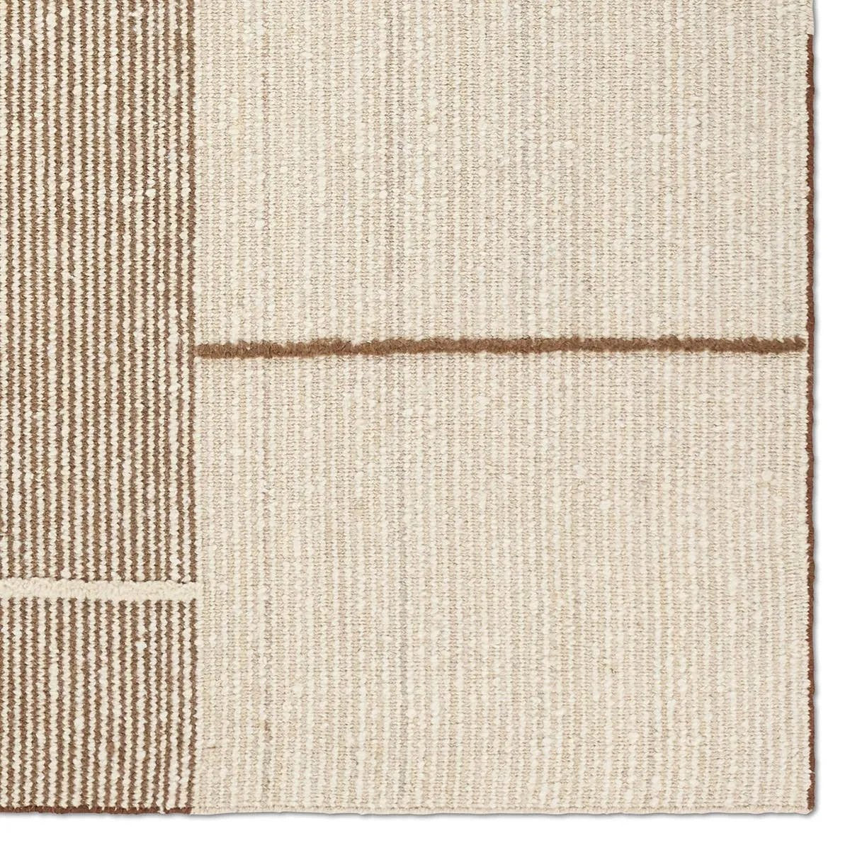 Featuring Bastien Rug by Jaipur Living at Amethyst Home. Earthy white and brown tones come together in a mesmerizing linear design, infusing the Bastien rug with contemporary elegance. Hand-knotted from a luxe wool pile, its luminous sheen highlights every intricate detail.Handwoven90% Wool 10% CottonRIM03 Rimal BastienBlot stains immediately and clean with a m. Amethyst Home provides interior design, new home construction design consulting, vintage area rugs, and lighting in the Omaha metro area.