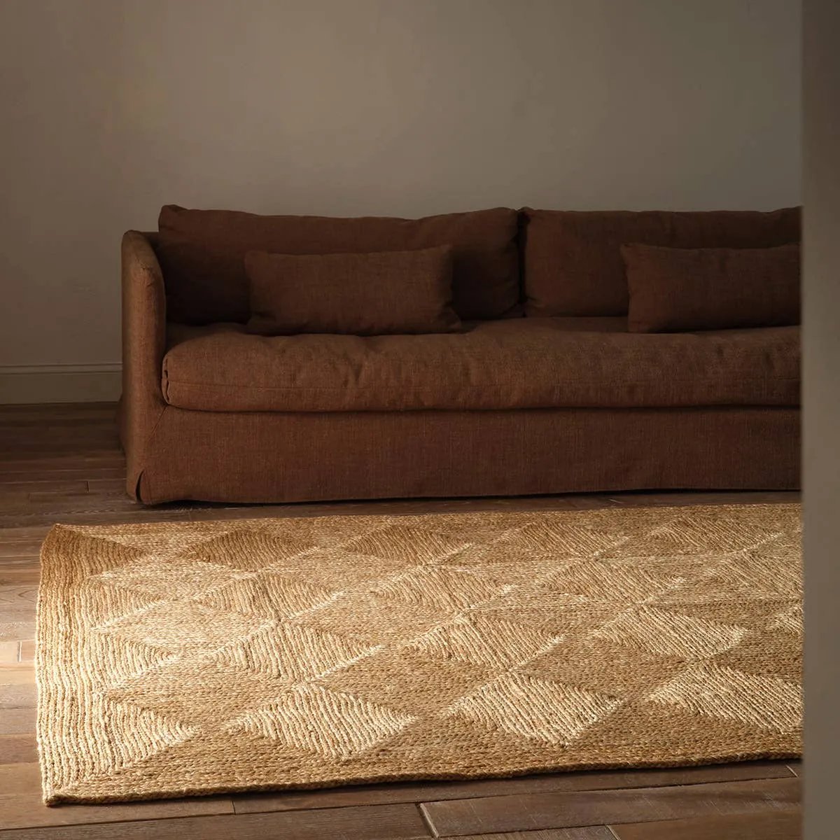 Featuring Briad Ecrin Rug by Jaipur Living at Amethyst Home. Embrace understated sophistication with the Briad Ecrin. High-quality jute fibers are handwoven for a dense texture and a sumak-inspired finish. Unlike typical jute braids, the Ecrin rug’s elevated construction provides both sturdiness and a one-of-a-kind look—a combination sure to add a polish. Amethyst Home provides interior design, new home construction design consulting, vintage area rugs, and lighting in the Laguna Beach metro area.