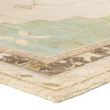 Featuring Enigma Rug by Jaipur Living at Amethyst Home. The Enigma design blends timeless tradition with a vintage-inspired aesthetic. Featuring a striking central medallion, this rug boasts an elegant ivory and white backdrop, accented by light blue detailing. Its classic pattern and gently distressed finish give it an heirloom feel from the very first step.. Amethyst Home provides interior design, new home construction design consulting, vintage area rugs, and lighting in the Seattle metro area.