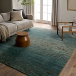 Featuring Harmonic  Aissa Hand-Knotted Rug by Jaipur Living at Amethyst Home. A fresh and dynamic take on classic grass patterns, the hand-knotted Harmonic rug brings textural appeal and a stunning color story to modern spaces. The vibrancy and statement-making hues of this globally inspired design is credited to the impressive Indian artisanry of the space-d. Amethyst Home provides interior design, new home construction design consulting, vintage area rugs, and lighting in the Seattle metro area.